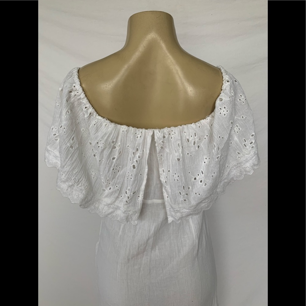 Free People Size Small White BOHO Dress - Picture 4 of 8